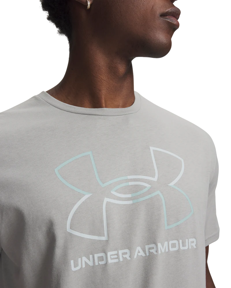 Under Armour Mens Gl Foundation Update Short Sleeves T-Shirt In Grey