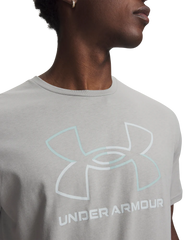 Under Armour Mens Gl Foundation Update Short Sleeves T-Shirt In Grey