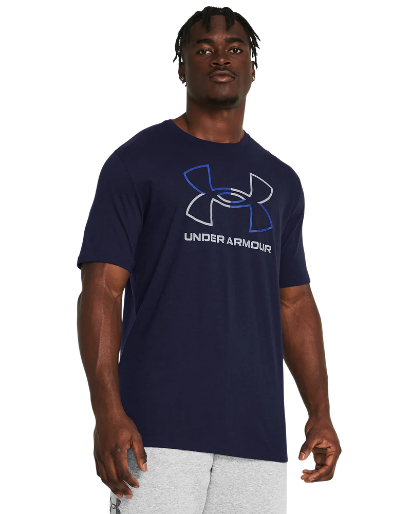 Under Armour Mens Gl Foundation Update Short Sleeves T-Shirt In Navy