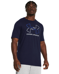 Under Armour Mens Gl Foundation Update Short Sleeves T-Shirt In Navy
