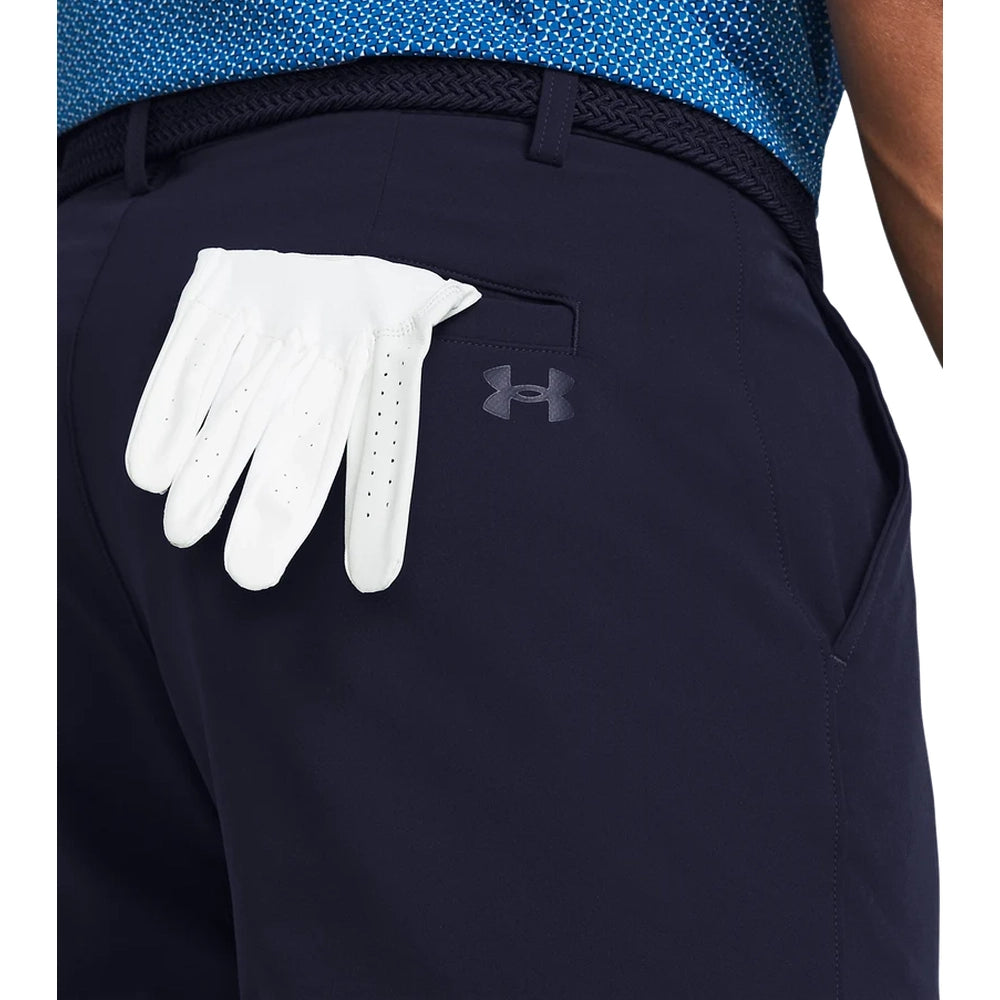 Under Armour Mens Match Play Tapered Shorts In Navy