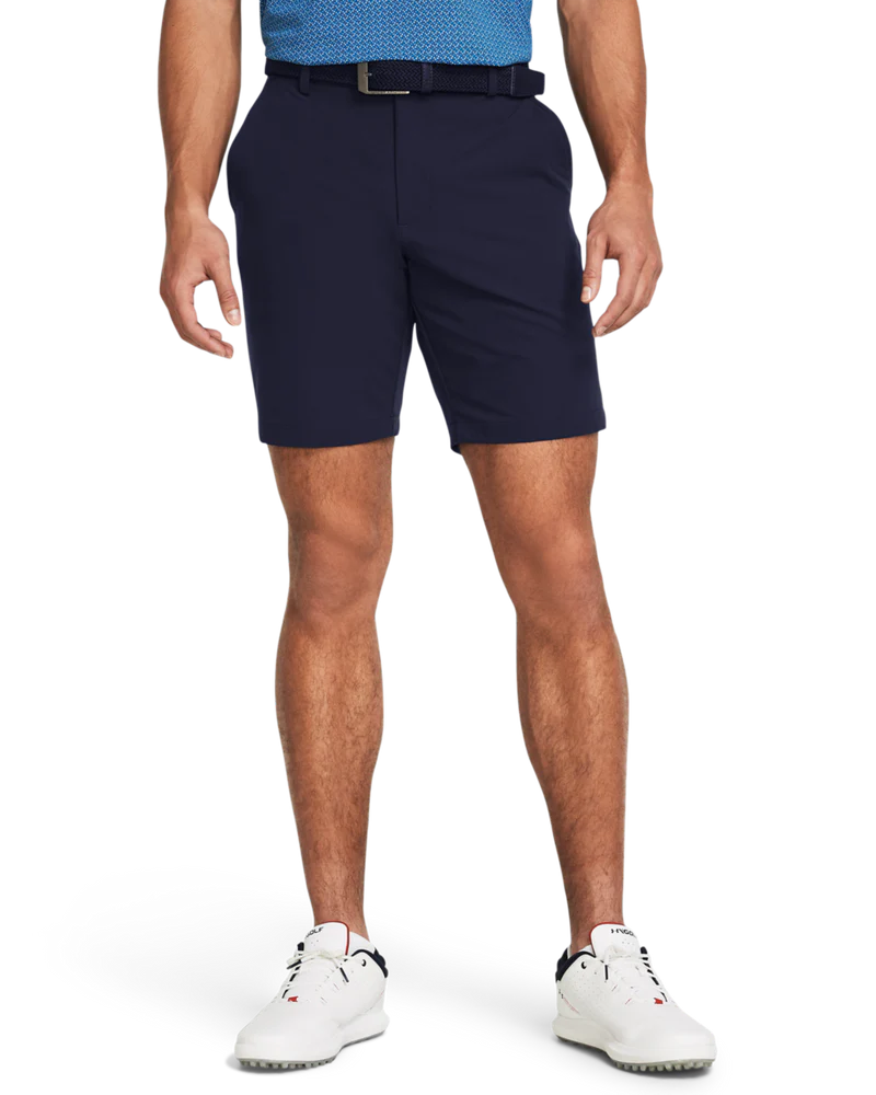 Under Armour Mens Matchplay Tapered Shorts In Navy