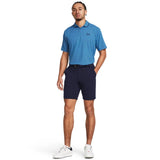 Under Armour Mens Match Play Tapered Shorts In Navy