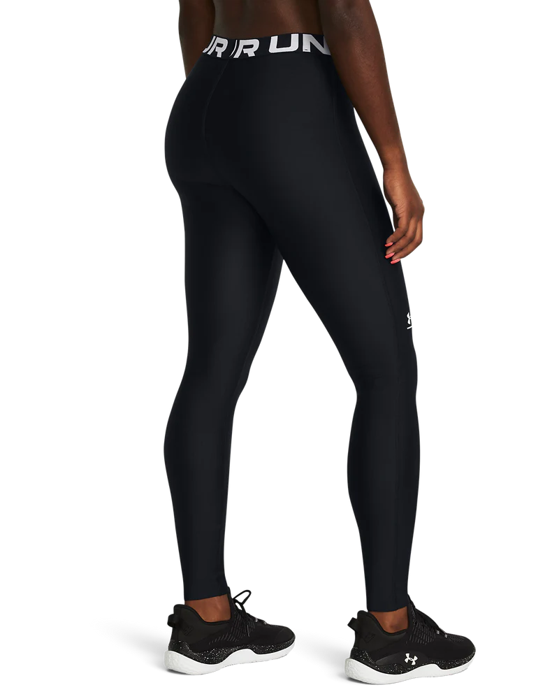 Under Armour Womens Heat Gear Authentic Leggings In Black
