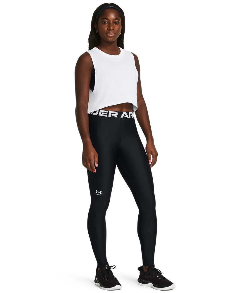 Under Armour Womens Heat Gear Authentic Leggings In Black