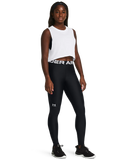 Under Armour Womens Heat Gear Authentic Leggings In Black