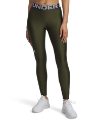 Under Armour Womens Heat Gear Authentic Leggings In Olive