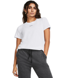 Under Armour Womens Rival Core T-Shirt In White