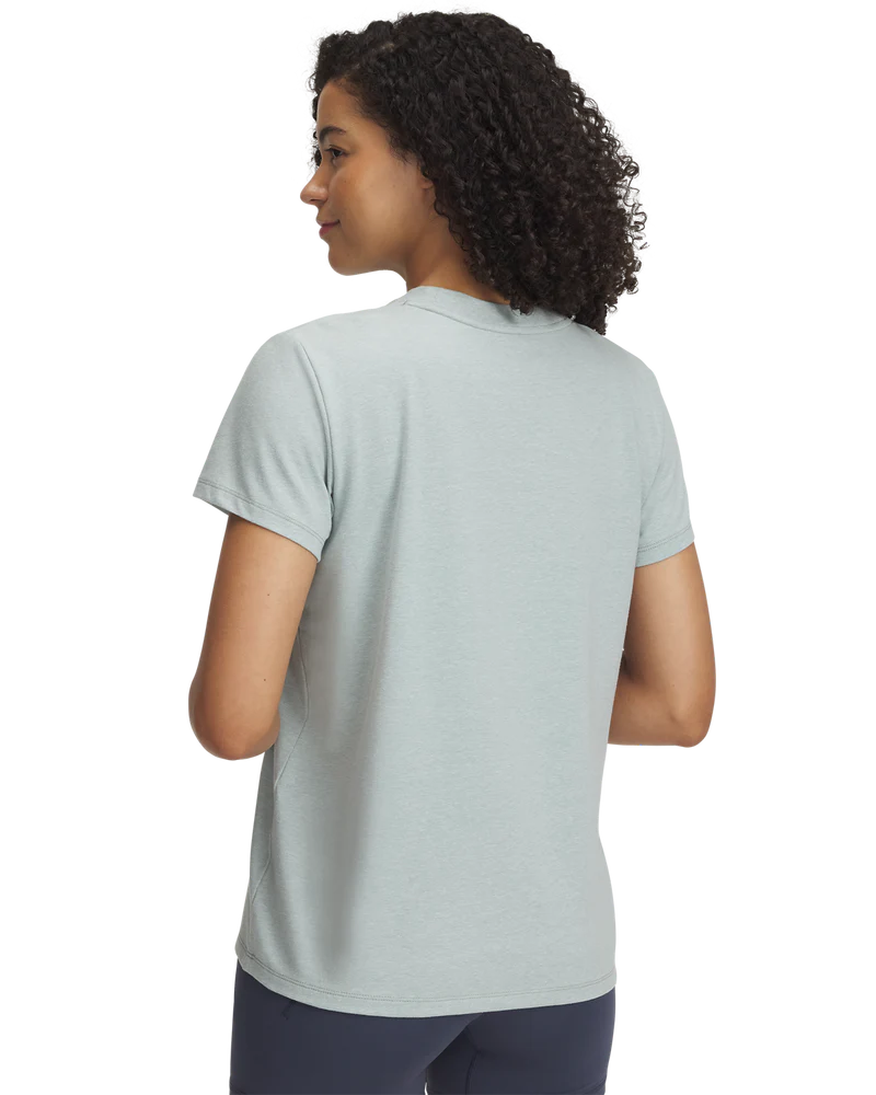 Under Armour Womens Rival Core Short Sleeves T-Shirts In Enamel Blue