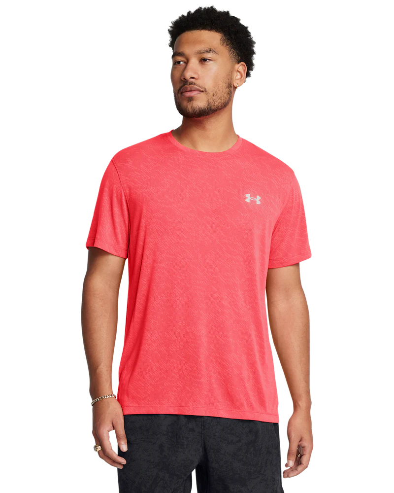 Under Armour Mens Launch Camo T-Shirt In Neon Pink