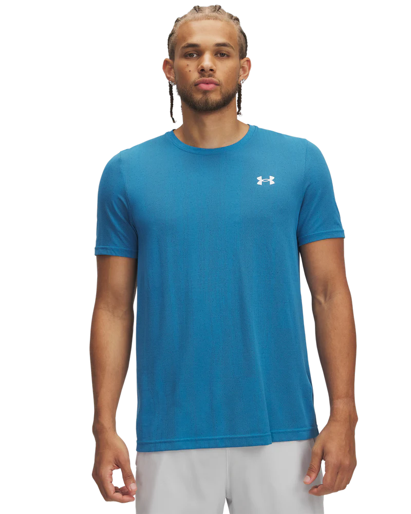 Under Armour Mens Vanish Seamless T-Shirt In Blue