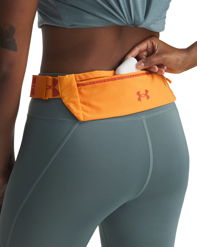 Under Armour Unisex Launch Run Belt Bag In Orange