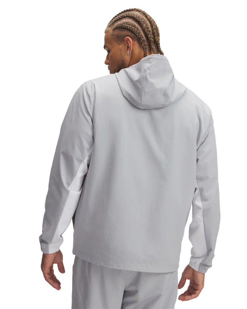 Under Armour Mens Rival Woven Windbreaker In Grey