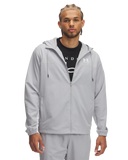 Under Armour Mens Rival Woven Windbreaker In Grey