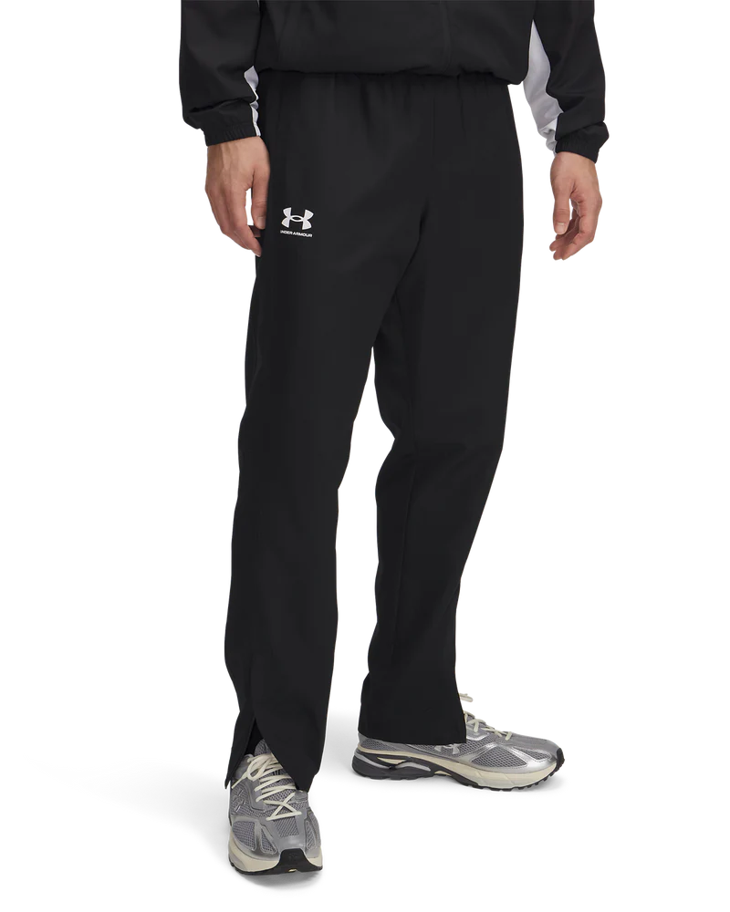 Under Armour Mens Rival Windbreaker Pants In Black