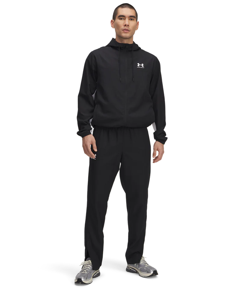 Under Armour Mens Rival Windbreaker Pants In Black