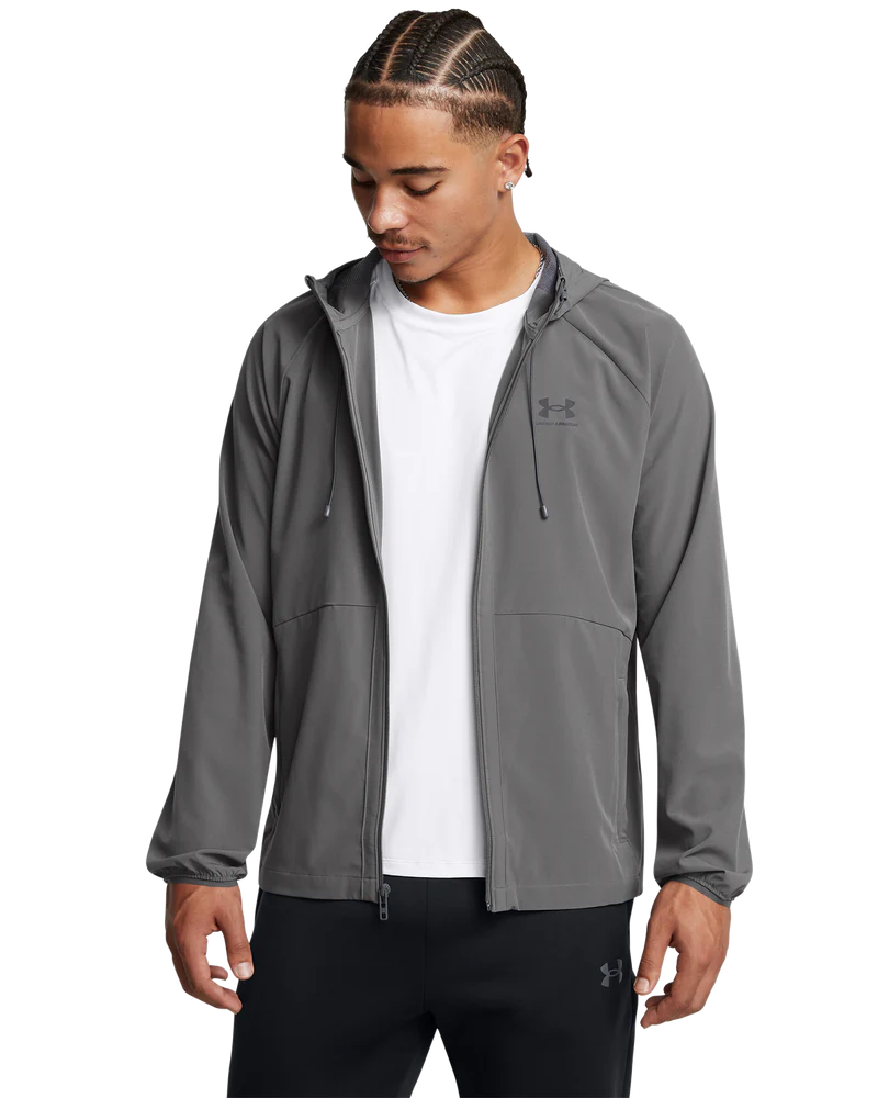 Under Armour Mens Vibe Woven Jacket In Grey