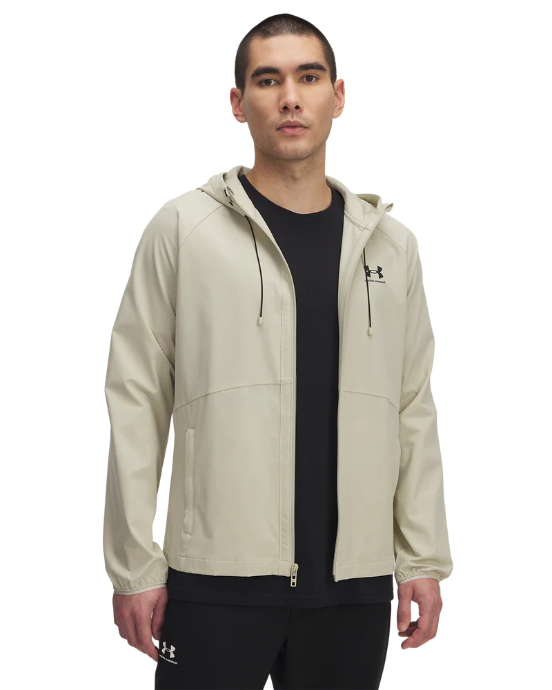 Under Armour Mens Vibe Woven Jacket In Khaki