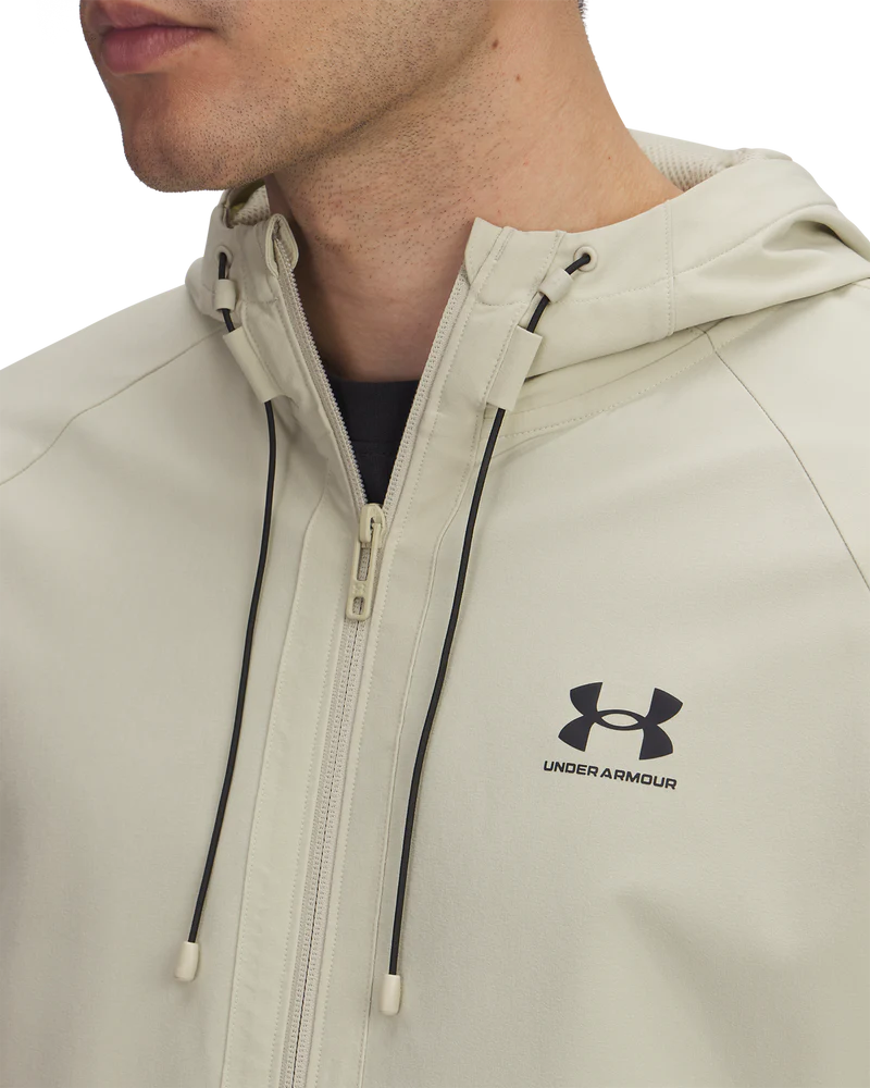 Under Armour Mens Vibe Woven Jacket In Khaki