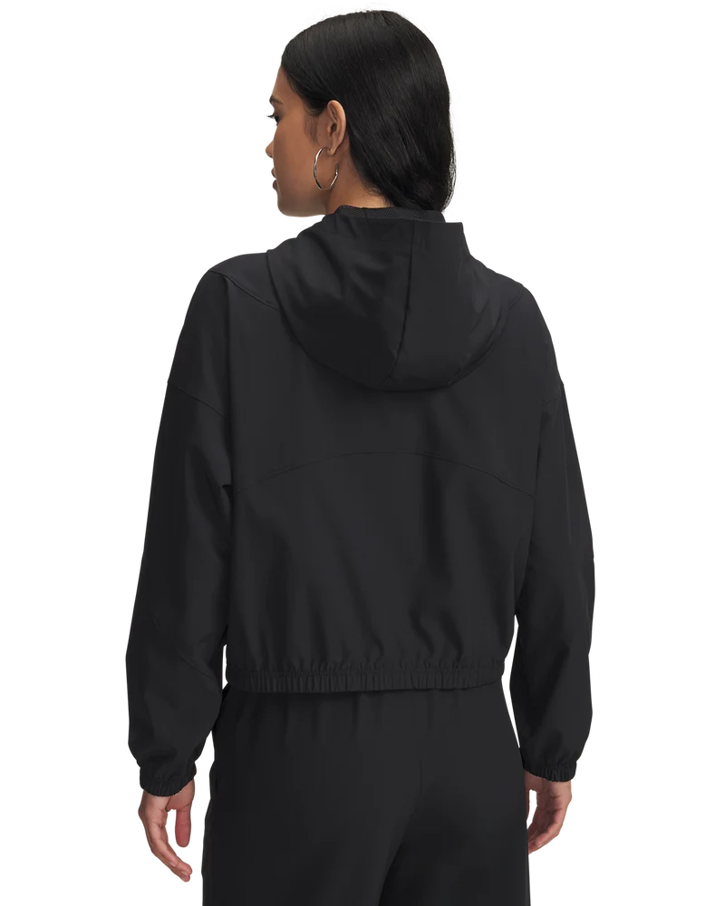 Under Armour Womens Rival Woven Jacket In Black