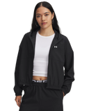Under Armour Womens Rival Woven Jacket In Black