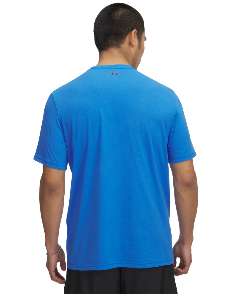 Under Armour College Crest Logo Short Sleeve T-Shirt In Blue