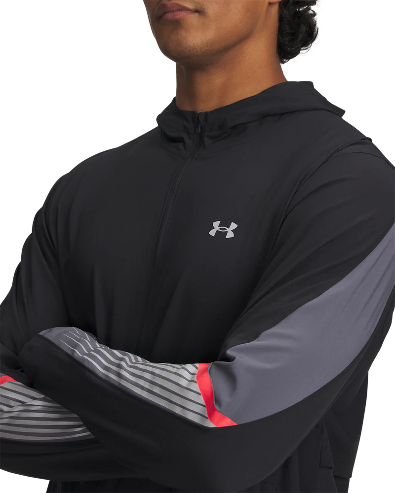 Under Armour Men Velociti Storm Hooded Jacket Black