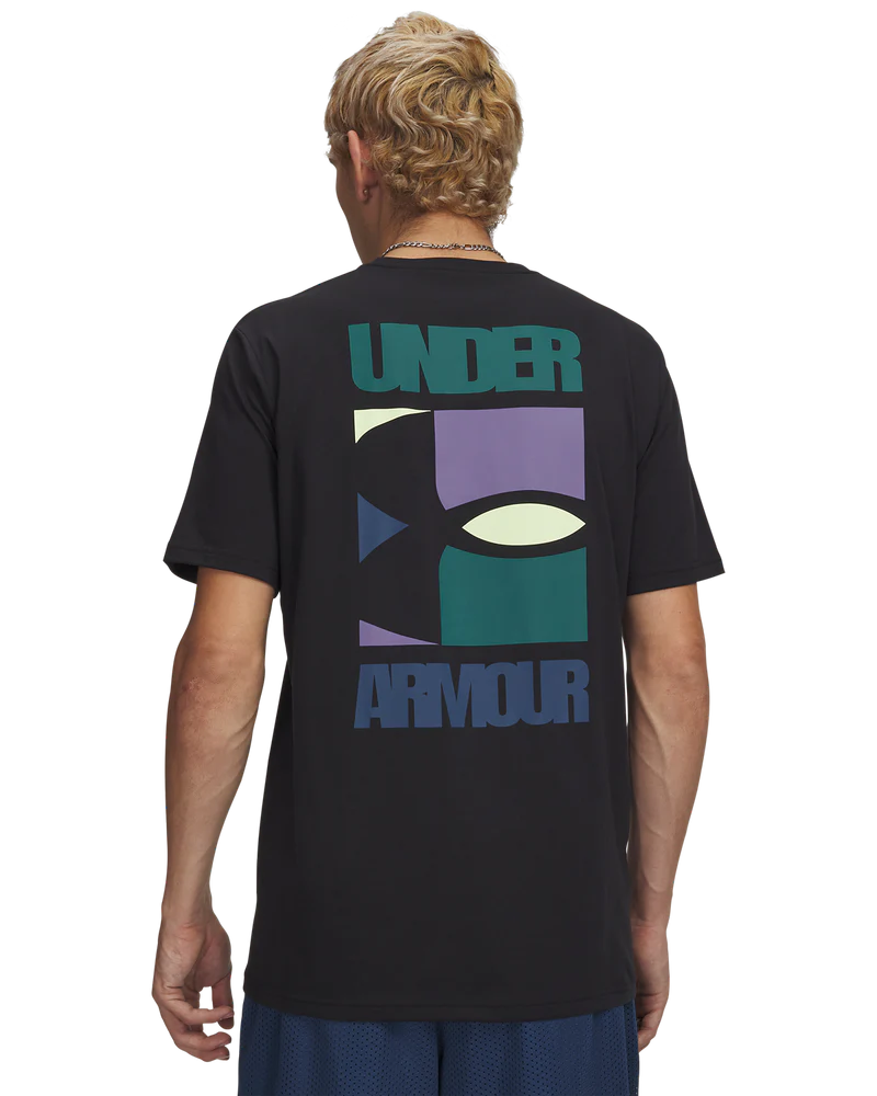 Under Armour Block Logo Short Sleeve T-Shirt In Black