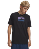 Under Armour Block Logo Short Sleeve T-Shirt In Black