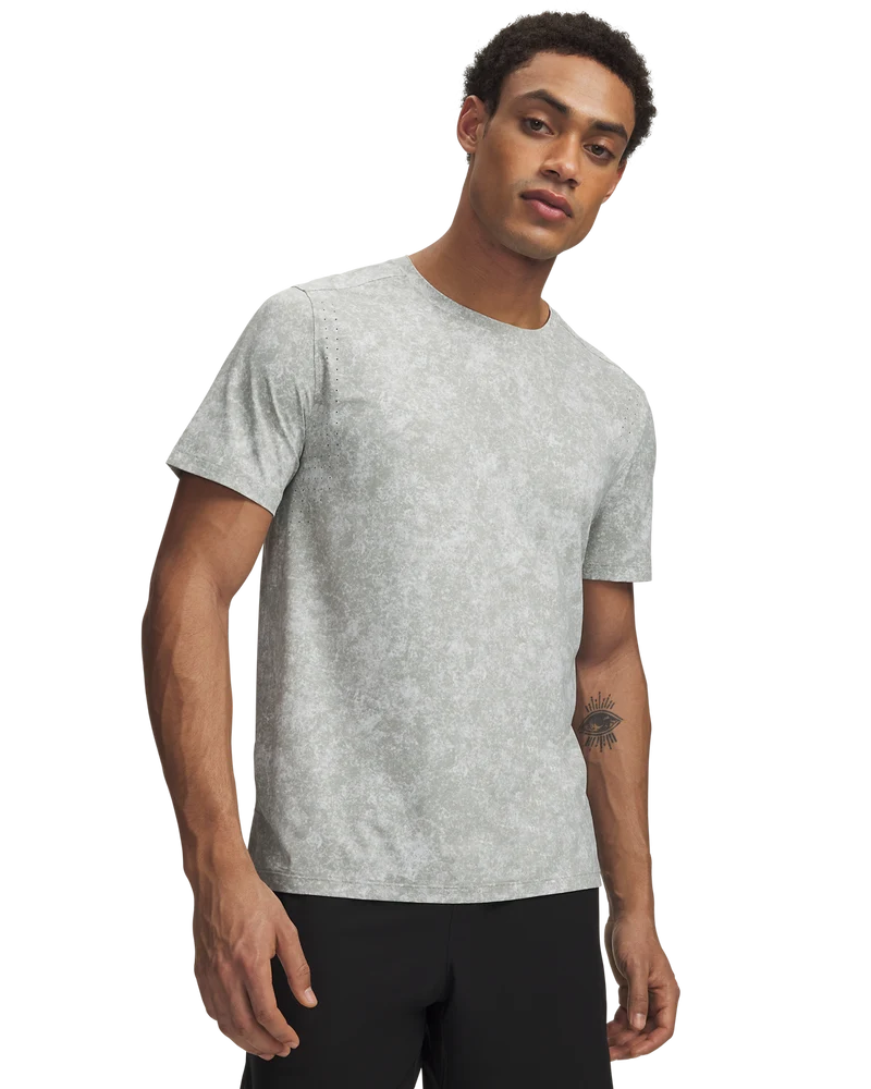 Under Armour Mens Velociti Pro Print T-Shirt In Sage
