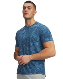 Under Armour Mens Velociti Pro Print T-Shirt In Blue