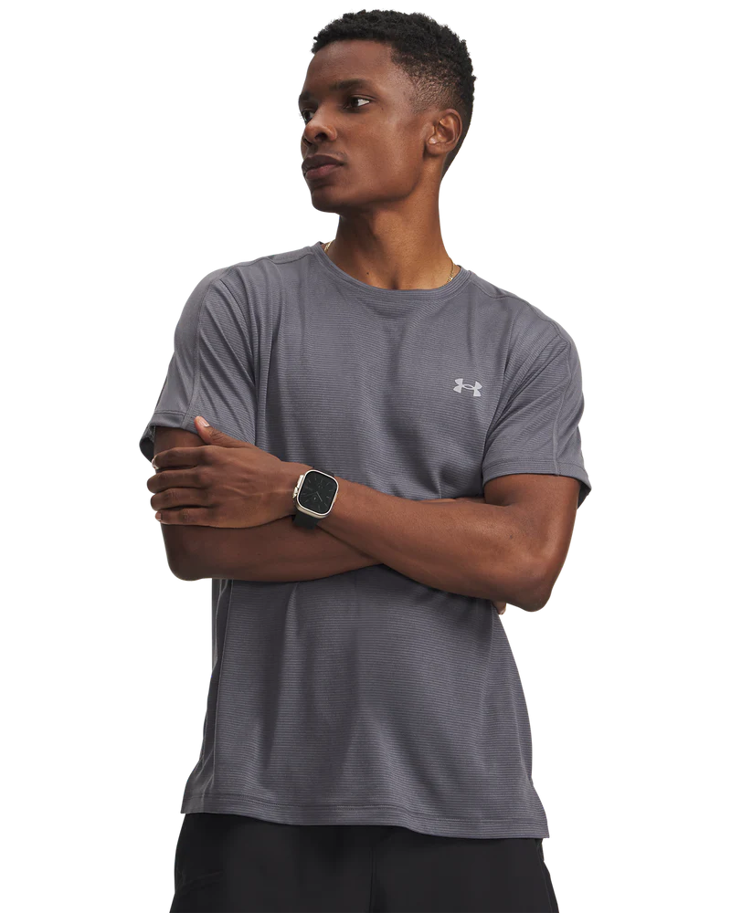 Under Armour Velociti Reflect Short Sleeve In Grey