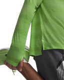 Under Armour Mens Velociti 1/4 Zip  Long Sleeve T-Shirt In Lime