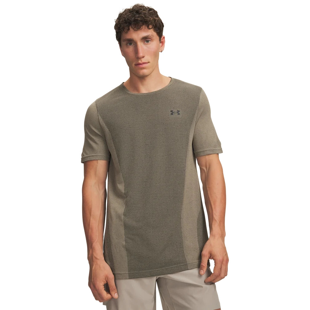 Under Armour Mens Vanish Seamless T-Shirt In Natural