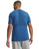 Under Armour Mens Vanish Seamless Short Sleeves T-Shirts In Aegean Blue