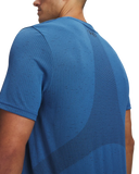Under Armour Mens Vanish Seamless Short Sleeves T-Shirts In Aegean Blue