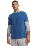 Under Armour Mens Vanish Seamless Short Sleeves T-Shirts In Aegean Blue