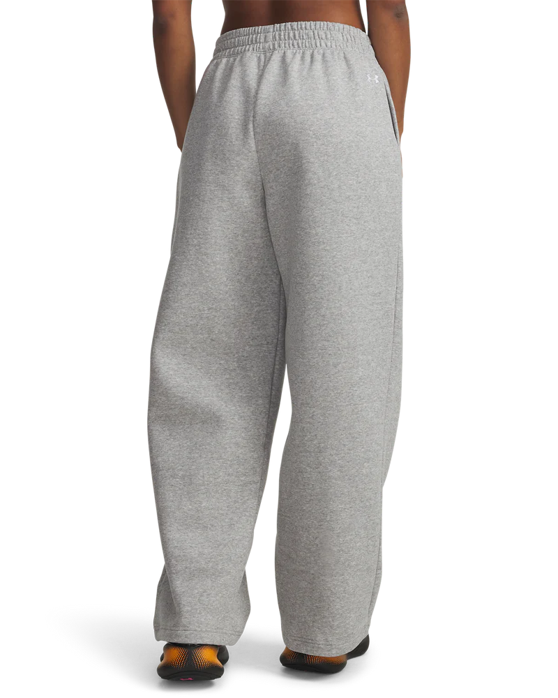 Under Armour Rival Fleece Script Pants In Grey