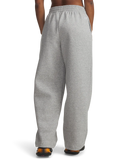 Under Armour Rival Fleece Script Pants In Grey