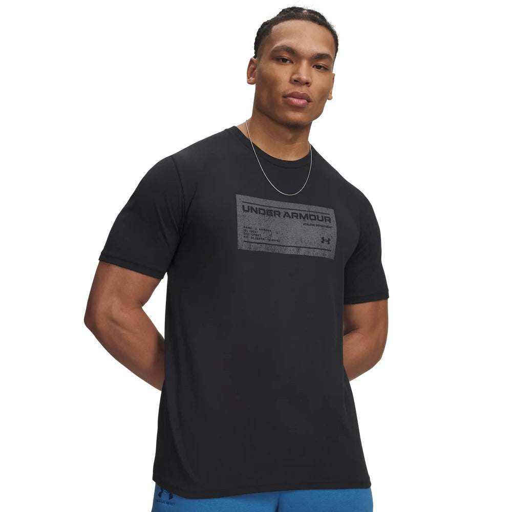 Under Armour Mens Label T-Shirt In Black