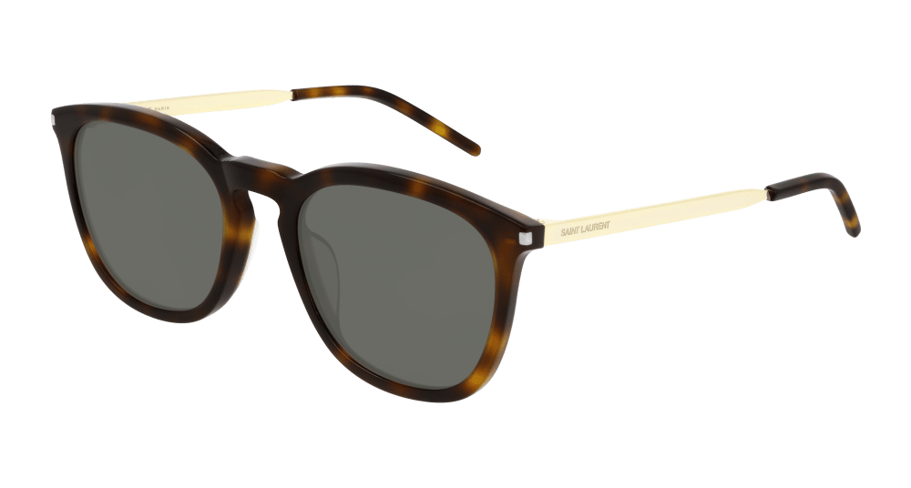 Saint Laurent Sunglass Man Havana Gold Green SL 360-003