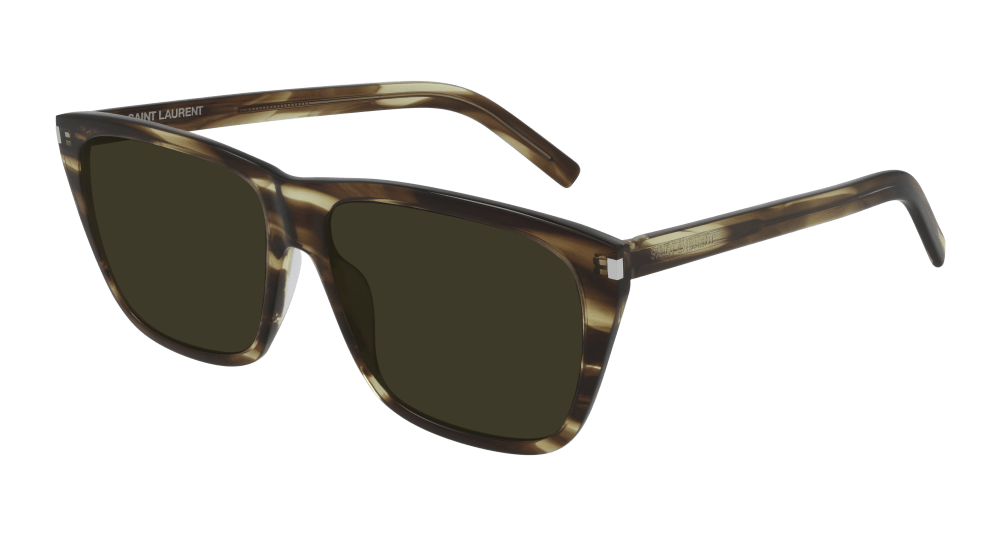 Saint Laurent Sunglass Man Havana Green SL 431 SLIM-005