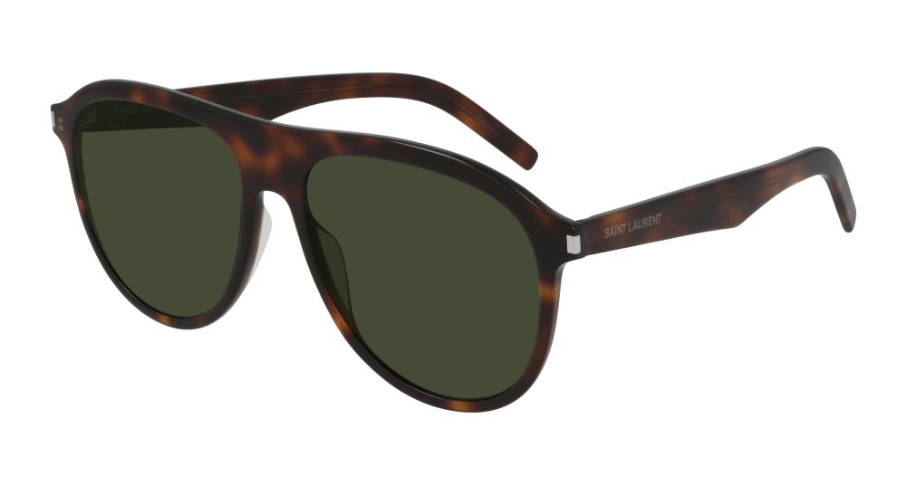 Saint Laurent Sunglass Man Havana Green SL 432 SLIM-002