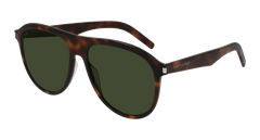 Saint Laurent Sunglass Man Havana Green SL 432 SLIM-002