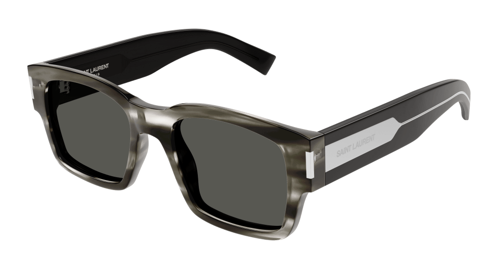 Saint Laurent Sunglasses Man Havana Crystal Grey Sl 617-004