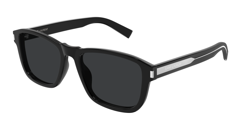 Saint Laurent Sunglass Man Black Crystal Black Sl 710-001