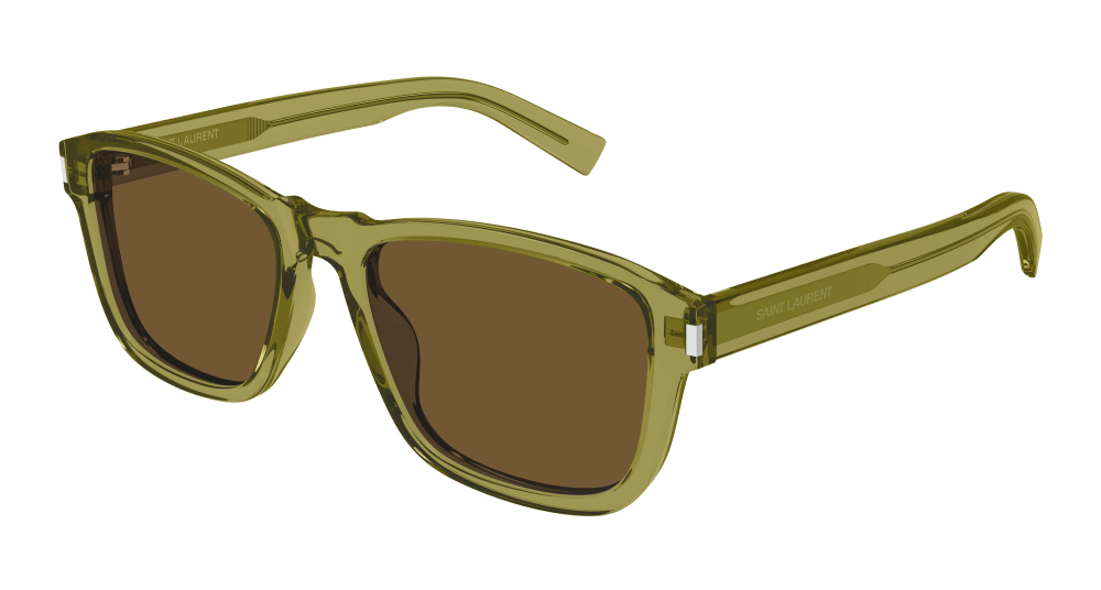 Saint Laurent Sunglasses Man Green Brown Sl 710-005