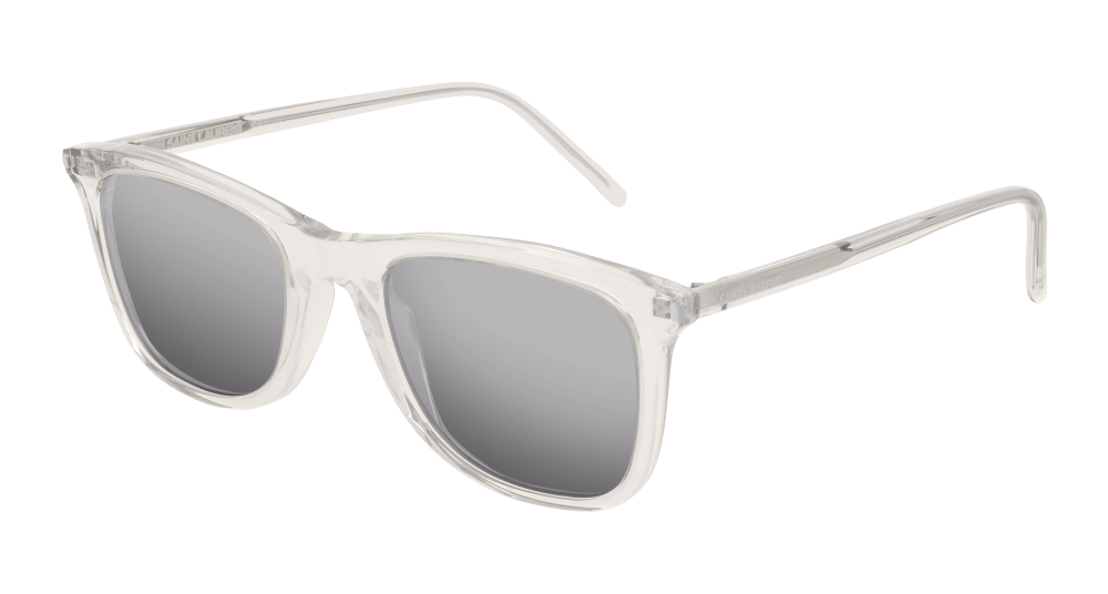 Saint Laurent Sunglass Unisex Beige Silver SL 304-010