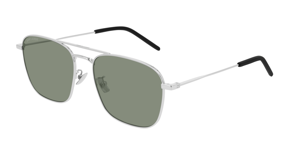 Saint Laurent Sunglass Unisex Silver Green SL 309-003