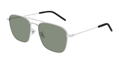 Saint Laurent Sunglass Unisex Silver Green SL 309-003